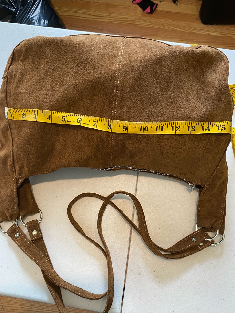 Torrid Brown, Suede Crossbody Shoulder Bag - Women